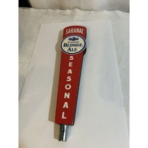 Saranac Blueberry Blonde Ale Beer Tap Handle 12" Wooden